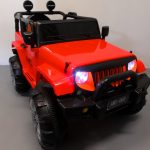 Obrazek produktu Duży Jeep X3 4×4 czerwony Miękki Fotelik Pilot 2.4G Wolny Start 7ah + Bujak