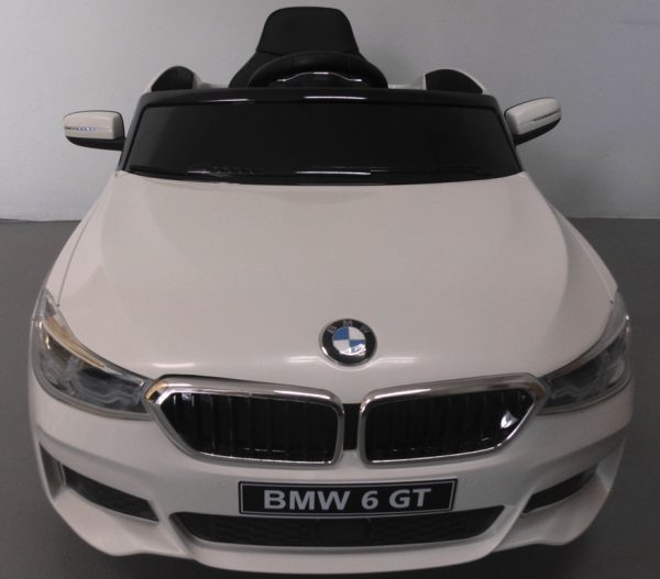 Obrazek produktu BMW 6GT Biały Miękkie koła Eva, miękki fotelik, Licencja, Autko na Akumulator