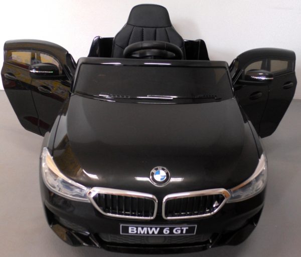 Obrazek produktu BMW 6GT czarny Miękkie koła Eva, miękki fotelik, Licencja, Autko na akumulator