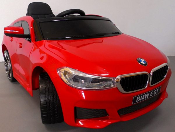 Obrazek produktu BMW 6GT czerwony Miękkie koła Eva, miękki fotelik, Licencja, Autko na akumulator