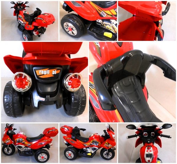 Obrazek produktu Motorek M3 czerwony, motorek dziecięcy na akumulator