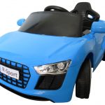 Obrazek produktu Cabrio AA4 niebieski, autko na akumulator, funkcja bujania
