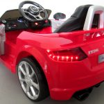 Obrazek produktu AUDI TT Czerwony, Miękkie koła Eva, miękki fotelik Licencja, Autko na akumulator dla dzieci