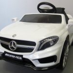 Obrazek produktu Mercedes GLA45 Biały, Autko na Akumulator, Miękkie koła Eva, miękki fotelik, Licencja