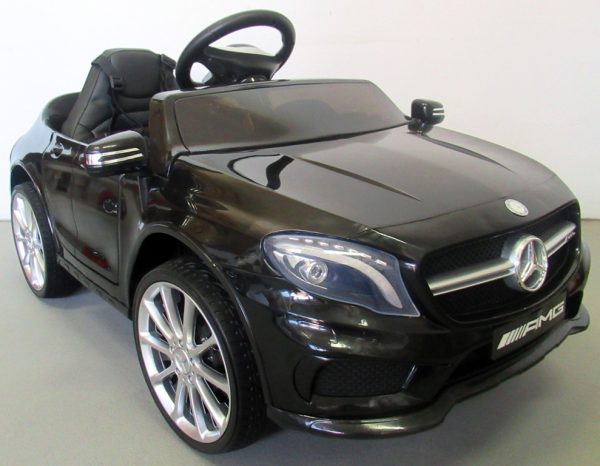 Obrazek produktu Mercedes GLA45 Czarny, Autko na Akumulator, Miękkie koła Eva, miękki fotelik, Licencja
