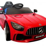 Obrazek produktu Mercedes GTR czerwony Auto na akumulator Miękkie koła Eva, miękki fotelik Licencja