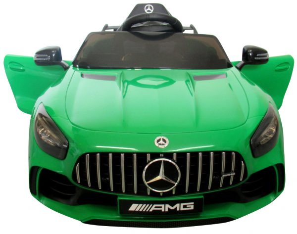 Obrazek produktu Mercedes GTR Zielony Auto Na Akumulator Miękkie koła Eva, miękki fotelik, Licencja