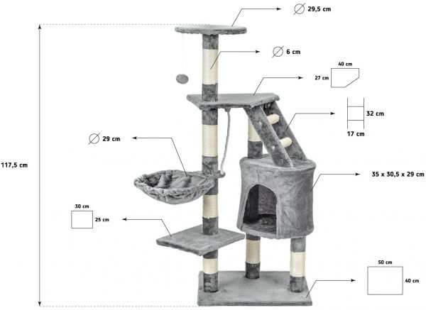 Obrazek produktu Drapak dla kota 5 poziomów