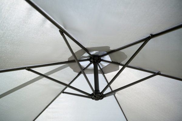 parasol Ogrodowy na wysięgniku Parasol Ogrodowy na wysięgniku bocznym, składany Szary