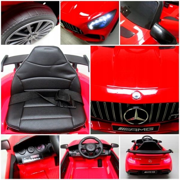 Obrazek produktu Mercedes GTR-S Czerwony na Akumulator Miękkie koła Eva miękki fotelik