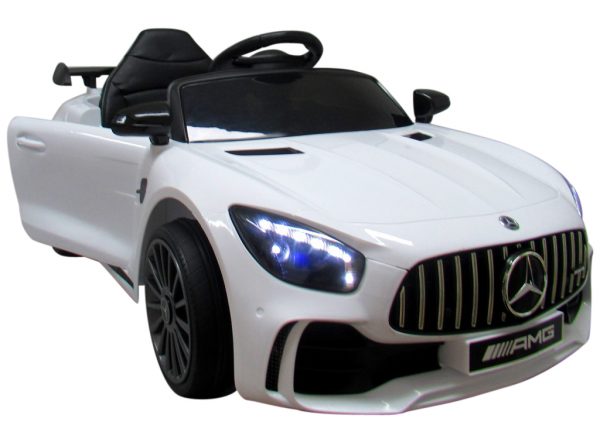 Obrazek produktu Mercedes GTR-S Biały na Akumulator Miękkie koła Eva miękki fotelik