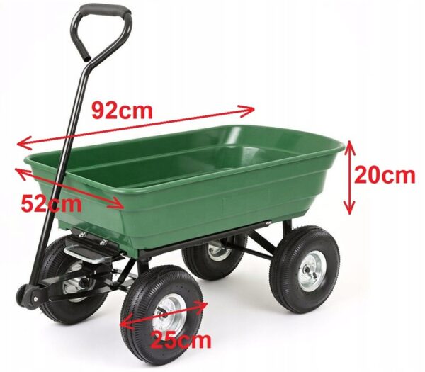 Obrazek produktu Taczka wózek ogrodowy transportowy wywrotka 350kg
