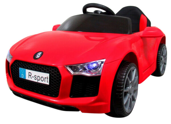 Sportowe autko auto na akumulator Cabrio B44 Red Skóra